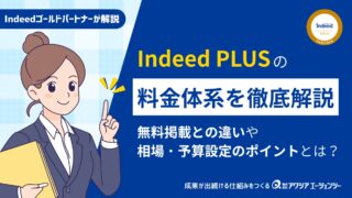 Indeed PLUS（インディードプラス）の料金を徹底解説｜無料掲載との違い・費用相場・予算設定のポイントとは？